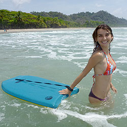 Boogie Boarding in Santa Teresa, Costa Rica